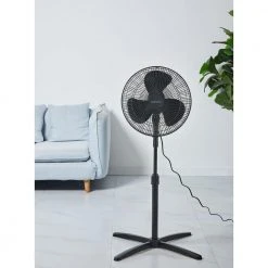Hampton Bay 16 in. 3-Speed Oscillating Fan in Black -Hampton Bay Shop hampton bay desk fans fs40 21ma 31 1000