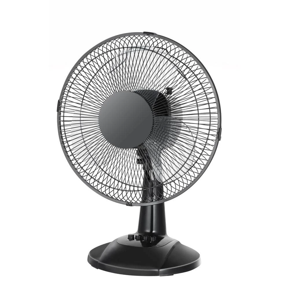 Hampton Bay 12 in. Black Portable Personal Table Fan 8 Hampton Bay 12 in. Black Portable Personal Table Fan - Image 8