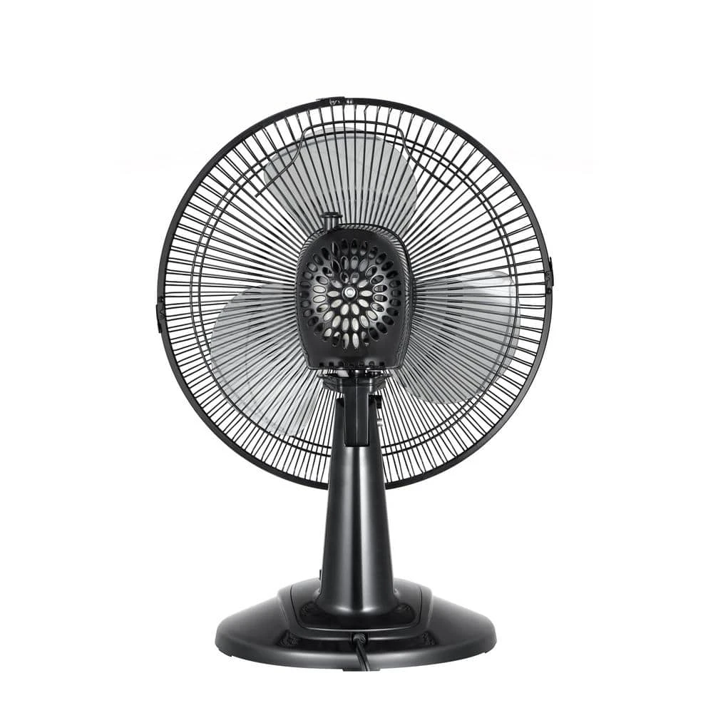 Hampton Bay 12 in. Black Portable Personal Table Fan 6 Hampton Bay 12 in. Black Portable Personal Table Fan - Image 6