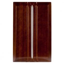 Hampton Bay Wireless or Wired Doorbell Chime, Dark Oak Wood with Silver Insert