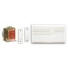 Hampton Bay Wired Contractor Doorbell Kit with 2 Wired Push Buttons, White