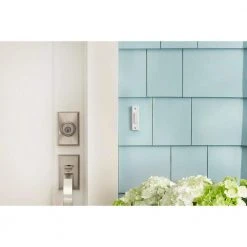 Hampton Bay Wired Contractor Doorbell Kit with 2 Wired Push Buttons, White -Hampton Bay Shop hampton bay doorbell kits hb 27102 03 a0 1000