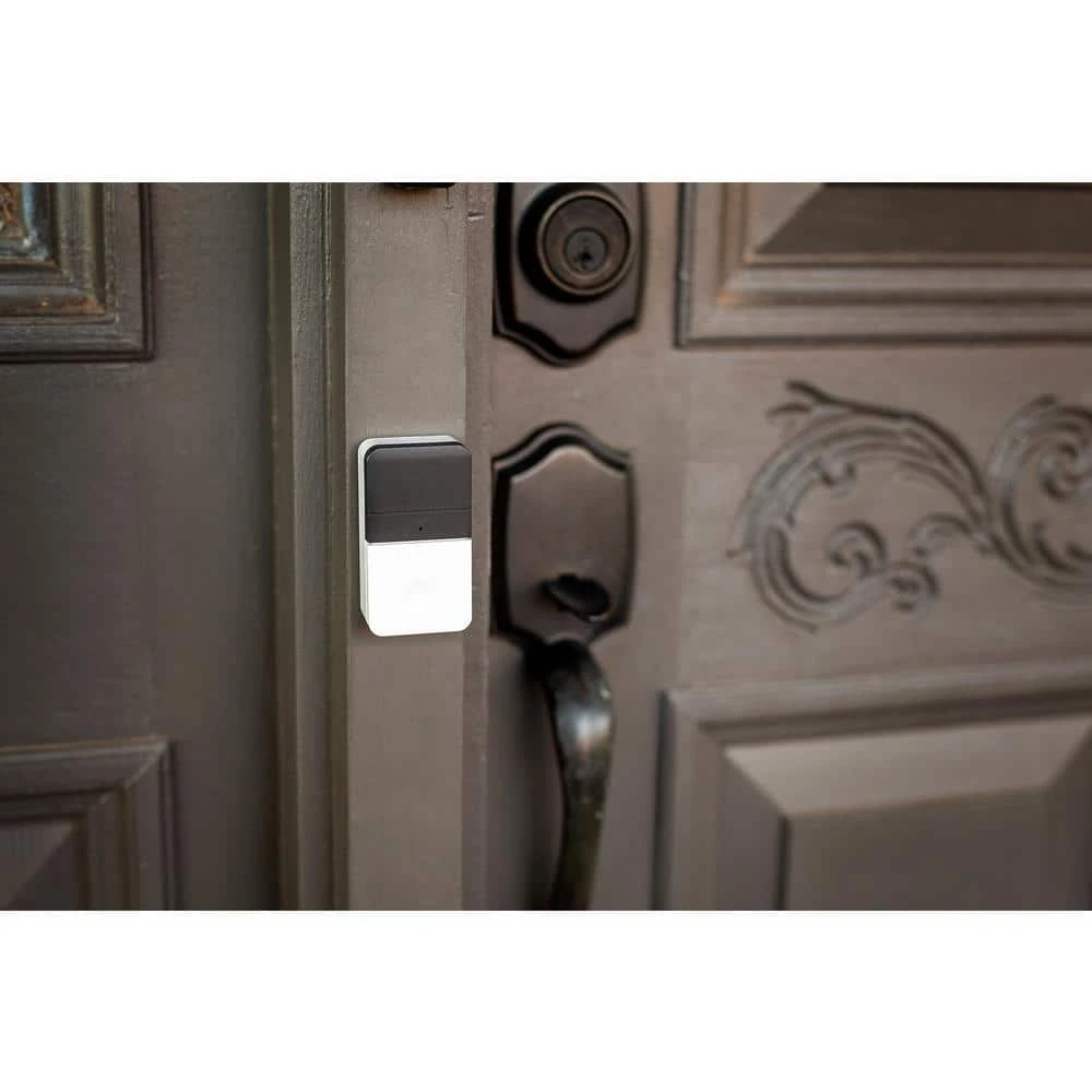 Hampton Bay Wireless Plug-In Doorbell Kit with LED Indicator and Wireless Push Button, White 7 Hampton Bay Wireless Plug-In Doorbell Kit with LED Indicator and Wireless Push Button, White - Image 7