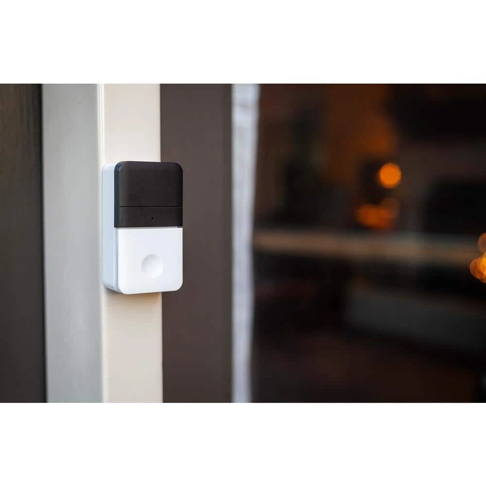 Hampton Bay Wireless Plug-In Doorbell Kit with LED Indicator and Wireless Push Button, White 2 Hampton Bay Wireless Plug-In Doorbell Kit with LED Indicator and Wireless Push Button, White - Image 2