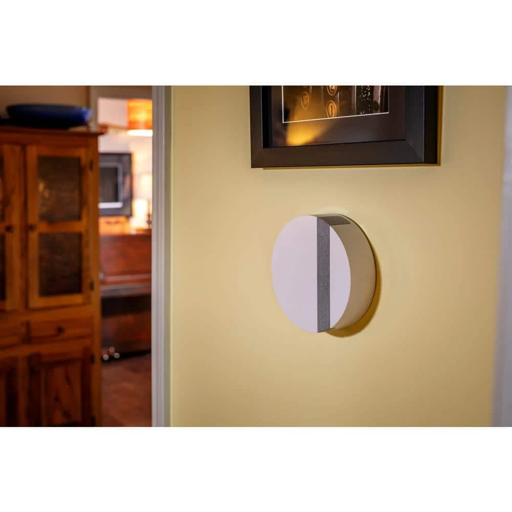 Hampton Bay Wireless Battery Operated Doorbell Kit with Wireless Push Button, White with Gray Fabric 2 Hampton Bay Wireless Battery Operated Doorbell Kit with Wireless Push Button, White with Gray Fabric - Image 2