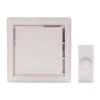 Hampton Bay Wireless Plug-In Doorbell Kit with Wireless Push Button, White