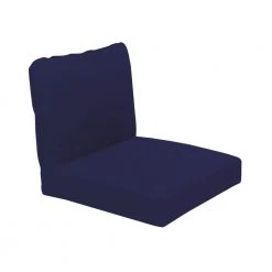 Hampton Bay 24 in. x 22 in. Outdoor Deep Seating Chair Cushion in Midnight