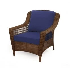 Hampton Bay Spring Haven 23 in. x 26 in. CushionGuard 2-Piece Outdoor Deep Seat Replacement Cushion Set in Midnight -Hampton Bay Shop hampton bay lounge chair cushions 89 20301mb 1f 1000