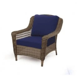 Hampton Bay Spring Haven 23 in. x 26 in. CushionGuard 2-Piece Outdoor Deep Seat Replacement Cushion Set in Midnight -Hampton Bay Shop hampton bay lounge chair cushions 89 20301mb 40 1000