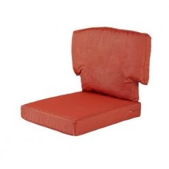 Hampton Bay Charlottetown 23 in. x 26 in. CushionGuard 2-Piece Outdoor Deep Seat Replacement Cushion Set in Quarry Red (2-Pack)