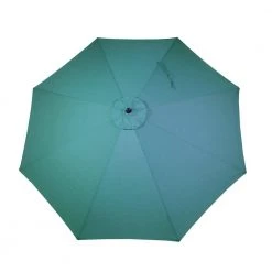 Hampton Bay 10 ft. Aluminum Auto-Tilt Market Outdoor Patio Umbrella in Emerald Coast -Hampton Bay Shop hampton bay market umbrellas 9110 01296400 4f 1000