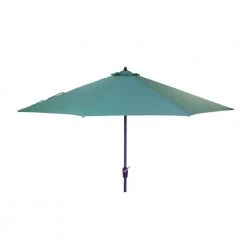 Hampton Bay 10 ft. Aluminum Auto-Tilt Market Outdoor Patio Umbrella in Emerald Coast