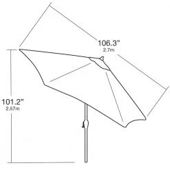 Hampton Bay 9 ft. Aluminum Patio Umbrella in Chili -Hampton Bay Shop hampton bay market umbrellas 9900 01004011 c3 1000