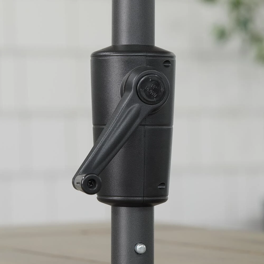 Hampton Bay 6.5 ft. x 10 ft. Aluminum Market Tilt Patio Umbrella in Riverbed 5 Hampton Bay 6.5 ft. x 10 ft. Aluminum Market Tilt Patio Umbrella in Riverbed - Image 5