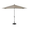 Hampton Bay 6.5 ft. x 10 ft. Aluminum Market Tilt Patio Umbrella in Riverbed