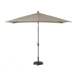 Hampton Bay 6.5 ft. x 10 ft. Aluminum Market Tilt Patio Umbrella in Riverbed