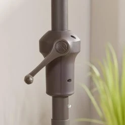 Hampton Bay 9 ft. Aluminum Market Crank and Tilt Patio Umbrella in Black and White Cabana 9 Hampton Bay 9 ft. Aluminum Market Crank and Tilt Patio Umbrella in Black and White Cabana -Hampton Bay Shop hampton bay market umbrellas uca171057 bw 1d 1000