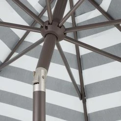 Hampton Bay 9 ft. Aluminum Market Crank and Tilt Patio Umbrella in Black and White Cabana 8 Hampton Bay 9 ft. Aluminum Market Crank and Tilt Patio Umbrella in Black and White Cabana -Hampton Bay Shop hampton bay market umbrellas uca171057 bw a0 1000