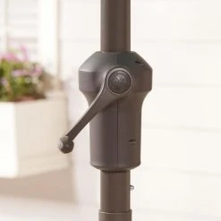 Hampton Bay 9 ft. Aluminum Market Crank and Tilt Patio Umbrella in Haze Blue -Hampton Bay Shop hampton bay market umbrellas uca171057 haze 1d 1000