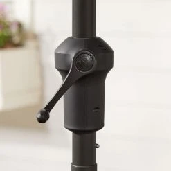 Hampton Bay 9 ft. Aluminum Market Crank and Tilt Patio Umbrella in Sky Blue -Hampton Bay Shop hampton bay market umbrellas uca171057 sky 1d 1000