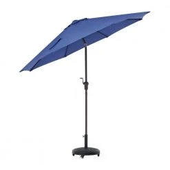 Hampton Bay 9 ft. Aluminum Market Crank and Tilt Patio Umbrella in Sky Blue -Hampton Bay Shop hampton bay market umbrellas uca171057 sky 40 1000
