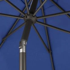 Hampton Bay 9 ft. Aluminum Market Crank and Tilt Patio Umbrella in Sky Blue -Hampton Bay Shop hampton bay market umbrellas uca171057 sky a0 1000