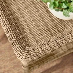 Hampton Bay Rosemont Light Brown Rectangular Steel Wicker Outdoor Patio Coffee Table 6 Hampton Bay Rosemont Light Brown Rectangular Steel Wicker Outdoor Patio Coffee Table -Hampton Bay Shop hampton bay outdoor coffee tables 65 915br44 1 40 1000