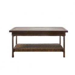 Hampton Bay Beacon Park Wicker Outdoor Patio Coffee Table with Slat Top 9 Hampton Bay Beacon Park Wicker Outdoor Patio Coffee Table with Slat Top -Hampton Bay Shop hampton bay outdoor coffee tables fws80486 40 1000