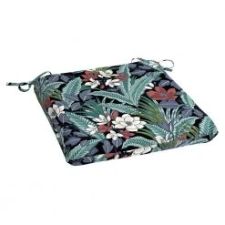 Hampton Bay 19 in. x 20 in. x 3.5 in. Tropical Square Outdoor Seat Cushion
