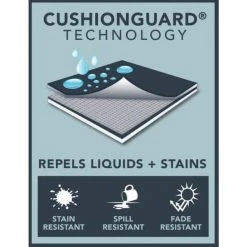 Hampton Bay 20 in. x 19 in. CushionGuard Outdoor Welted Mid Back Dining Chair Cushion in Khaki -Hampton Bay Shop hampton bay outdoor dining chair cushions xm0a537a 9d6 c3 1000