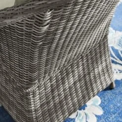 Hampton Bay Chasewood Brown Wicker Outdoor Patio Captain Dining Chair with CushionGuard Biscuit Cushions (2-Pack) -Hampton Bay Shop hampton bay outdoor dining chairs 755 1160 000 1d 1000