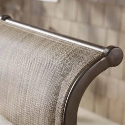 Hampton Bay Riverbrook Espresso Brown Padded Sling Swivel Steel Outdoor Patio Lounge Chairs (2-Pack) -Hampton Bay Shop hampton bay outdoor dining chairs rvb 002 40 1000