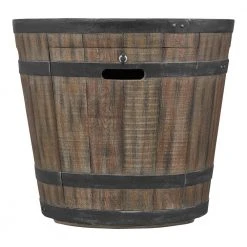 Hampton Bay 27 in. W x 24 in. H Round Barrel Fire Table -Hampton Bay Shop hampton bay outdoor fireplaces fp21557 m 44 1000