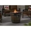 Hampton Bay 27 in. W x 24 in. H Round Barrel Fire Table