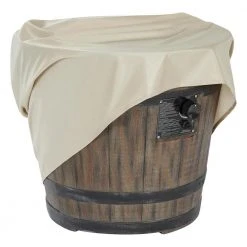 Hampton Bay 27 in. W x 24 in. H Round Barrel Fire Table -Hampton Bay Shop hampton bay outdoor fireplaces fp21557 m c3 1000