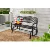 Hampton Bay Flintridge Black Outdoor Patio Glider