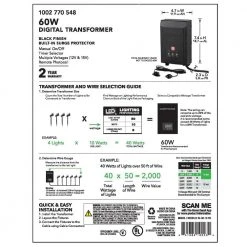 Hampton Bay Low-Voltage 60-Watt Landscape Transformer 13 Hampton Bay Low-Voltage 60-Watt Landscape Transformer -Hampton Bay Shop hampton bay outdoor lighting accessories sl 60 12 sv 44 1000