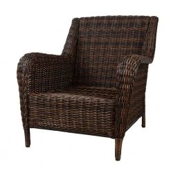 Hampton Bay Cambridge Brown Wicker Outdoor Patio Lounge Chair with CushionGuard Midnight Navy Blue Cushions 17 Hampton Bay Cambridge Brown Wicker Outdoor Patio Lounge Chair with CushionGuard Midnight Navy Blue Cushions -Hampton Bay Shop hampton bay outdoor lounge chairs 65 17148b1 c3 1000