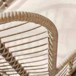 Hampton Bay Melrose Park Steel Open Weave Wicker Outdoor Lounge Chair with CushionGuard Almond Biscotti Cushions (2-Pack) -Hampton Bay Shop hampton bay outdoor lounge chairs frs51308a 2pk 1d 1000