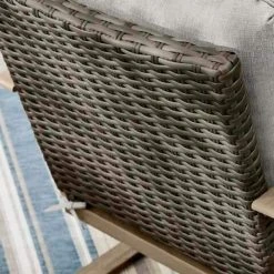 Hampton Bay Hampshire Place Cushioned Steel Wicker Outdoor Lounge Chair with CushionGuard Stone Gray Cushions (2-Pack) 10 Hampton Bay Hampshire Place Cushioned Steel Wicker Outdoor Lounge Chair with CushionGuard Stone Gray Cushions (2-Pack) -Hampton Bay Shop hampton bay outdoor lounge chairs frs60860r 2pk 1d 1000