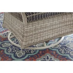 Hampton Bay Beacon Park Gray Wicker Outdoor Patio Swivel Lounge Chair with CushionGuard Midnight Trellis Navy Blue Cushions -Hampton Bay Shop hampton bay outdoor lounge chairs frs80812crs g 40 1000