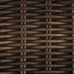 Hampton Bay Beacon Park Brown Wicker Outdoor Patio Ottoman with CushionGuard Toffee Trellis Tan Cushions -Hampton Bay Shop hampton bay outdoor ottomans frs80812cf 77 1000