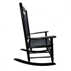 Hampton Bay Black Wooden Outdoor Rocking Chair -Hampton Bay Shop hampton bay outdoor rocking chairs hb002bk 40 1000