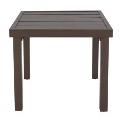 Hampton Bay Fernlake 20 in. x 20 in. Steel Outdoor Patio Side Table -Hampton Bay Shop hampton bay outdoor side tables fts61271 40 1000