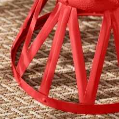 Hampton Bay Ruby Red 18.9 in. Round Metal Outdoor Patio Garden Stool -Hampton Bay Shop hampton bay outdoor side tables hd16023r 1d 1000