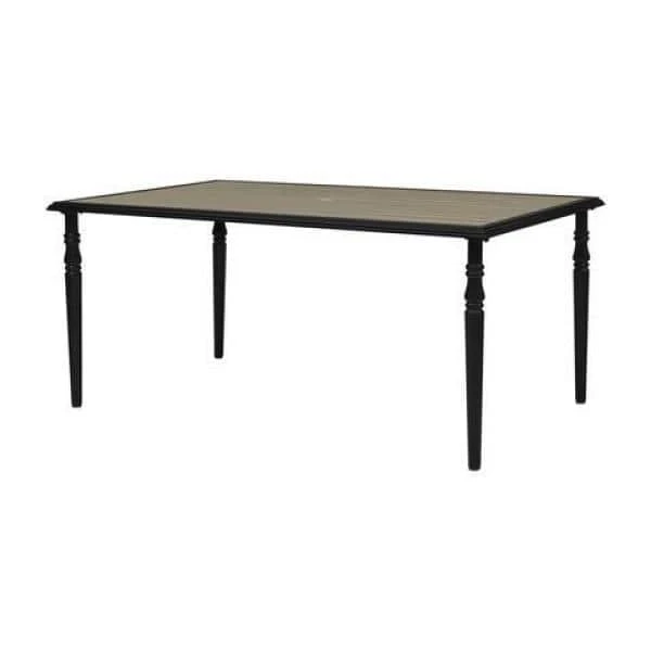 Hampton Bay Glenridge Falls Metal Outdoor Dining Table with Wood Finish Slat Top 1 Hampton Bay Glenridge Falls Metal Outdoor Dining Table with Wood Finish Slat Top