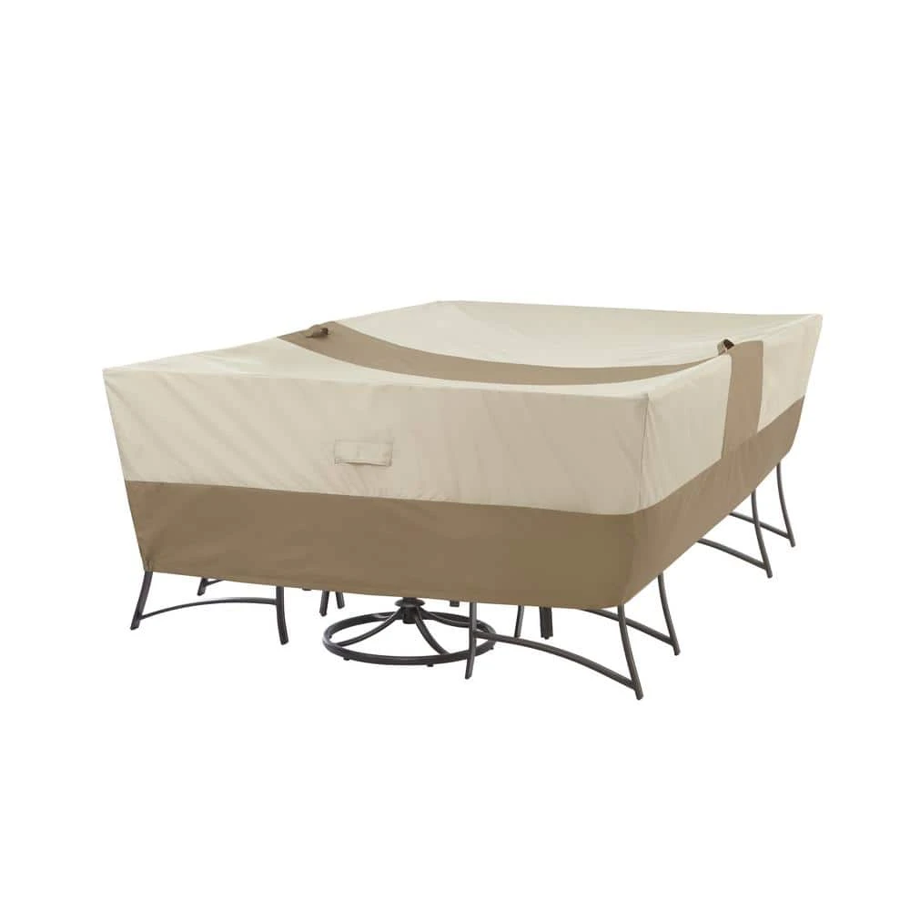 Hampton Bay Rectangular Outdoor Patio Table with Chair Cover 1 Hampton Bay Rectangular Outdoor Patio Table with Chair Cover