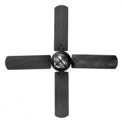 Hampton Bay Cedar Lake 44 in. Indoor/Outdoor LED Matte Black Damp Rated Ceiling Fan with Light Kit, Downrod and 4 Reversible Blades -Hampton Bay Shop matte black hampton bay ceiling fans with lights 52109 76 1000