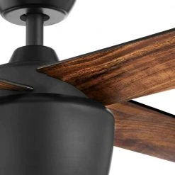Hampton Bay Havenstone 52 in. Integrated LED Indoor Matte Black Ceiling Fan with Light and Remote Control -Hampton Bay Shop matte black hampton bay ceiling fans with lights yg763 mbk 66 1000