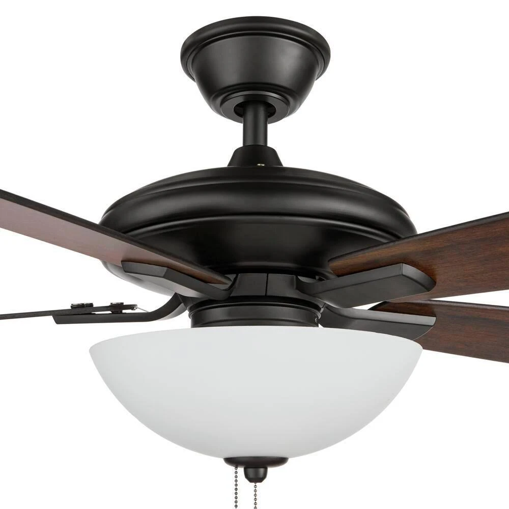Hampton Bay Abbeywood 60 in. LED Matte Black Smart Hubspace Ceiling Fan with Light and Remote 4 Hampton Bay Abbeywood 60 in. LED Matte Black Smart Hubspace Ceiling Fan with Light and Remote - Image 4